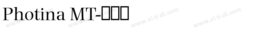 Photina MT字体转换